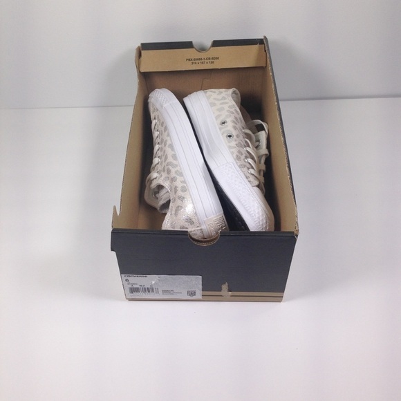 Converse INC CTAS Ox White/Silver/Wh Sneakers - Picture 8 of 9
